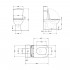 Унітаз підлоговий Crow Rimless 640×360×835 мм, White, з сидінням Slim Duroplast/ Soft-close/ Quick Release QT05222170W Qtap