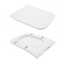 Унітаз підлоговий Crow Rimless 640×360×835 мм, White, з сидінням Slim Duroplast/ Soft-close/ Quick Release QT05222170W Qtap