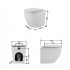 Унітаз підлоговий Robin Ultra Quiet 560x360x420 мм, White з сидінням Slim Duroplast/ Soft-close/ Quick Release QT13223381AW Qtap