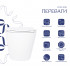 Унітаз підлоговий Robin Ultra Quiet 560x360x420 мм, White з сидінням Slim Duroplast/ Soft-close/ Quick Release QT13223381AW Qtap