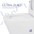 Унітаз підлоговий Swan Ultra Quiet 640x360x835 мм, White, з сидіннмя Slim Duroplast/ Soft-close/ Quick Release QT16222182TW Qtap
