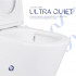 Унітаз підлоговий Scorpio Ultra Quiet 675×365×865 мм, White, з сидінням Slim Duroplast/ Soft-close/ Quick Release QT14222125AUQW Qtap