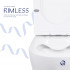 Унітаз підлоговий Swan Rimless 640×360×835 мм, White, з сидінням Slim Duroplast/ Soft-close/ Quick Release QT15222178W Qtap