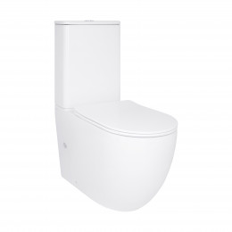 Унітаз підлоговий Robin New Ultra Quiet 660x360x855 мм, White, з сидінням Slim Duroplast/ Soft-close/ Quick Release QT13226083AW Qtap