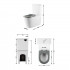 Унітаз підлоговий Freedom Rimless 800x365x870 мм, White, інклюзивний з сидінням Slim Duroplast/ Soft-close/ Quick Release QT22226098W Qtap