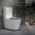 Унітаз підлоговий Freedom Rimless 800x365x870 мм, White, інклюзивний з сидінням Slim Duroplast/ Soft-close/ Quick Release QT22226098W Qtap