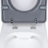 Унітаз підлоговий Freedom Rimless 800x365x870 мм, White, інклюзивний з сидінням Slim Duroplast/ Soft-close/ Quick Release QT22226098W Qtap