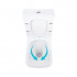 Унітаз підлоговий Aries Rimless 620x360x800 мм, White, з сидінням Slim Duroplast/ Soft-close/ Quick Release QT03228302W Qtap