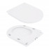 Унітаз підлоговий Presto Rimless 665×345×770 мм, White, з сидінням Slim Duroplast/ Soft-close/ Quick Release QT24221217AW Qtap