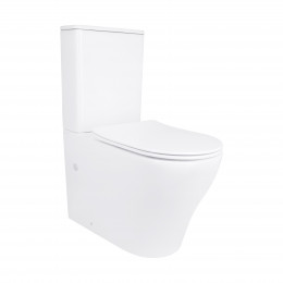 Унітаз підлоговий Virgo Ultra Quiet 660x360x855 мм, White, з сидінням Slim Duroplast/ Soft-close/ Quick Release QT18226092AW Qtap