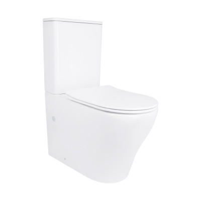 Унітаз підлоговий Virgo Ultra Quiet 660x360x855 мм, White, з сидінням Slim Duroplast/ Soft-close/ Quick Release QT18226092AW Qtap