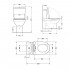 Унітаз підлоговий Virgo Ultra Quiet 660x360x855 мм, White, з сидінням Slim Duroplast/ Soft-close/ Quick Release QT18226092AW Qtap