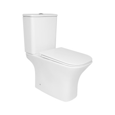 Унітаз підлоговий Presto Quadro Ultra Quiet 650х340х790 мм, White, з сидінням Slim Duroplast/ Soft-close/ Quick Release QTPRE27W51021 Qtap Унітаз підлоговий Presto Quadro Ultra Quiet 650х340х790 мм, White, з сидінням Slim Duroplast/ Soft-close/ Quick Release QTPRE27W51021 Qtap
