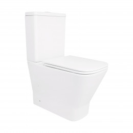 Унітаз підлоговий Cardinal Ultra Quiet 620x365x805 мм, White, з сидінням Slim Duroplast/ Soft-close/ Quick Release QT04222168AUQ3W Qtap