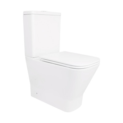 Унітаз підлоговий Cardinal Ultra Quiet 620x365x805 мм, White, з сидінням Slim Duroplast/ Soft-close/ Quick Release QT04222168AUQ3W Qtap