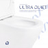 Унітаз підлоговий Cardinal Ultra Quiet 620x365x805 мм, White, з сидінням Slim Duroplast/ Soft-close/ Quick Release QT04222168AUQ3W Qtap