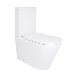 Унітаз підлоговий Vlasta Ultra Quiet 660x360x800 мм, White, з сидінням Slim Duroplast/ Soft-close/ Quick Release QT28228300W Qtap