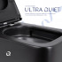 Унітаз підвісний Gemini Ultra Quiet 530х365х373 мм, Matt Black, з сидінням Slim Duroplast/ Soft-close/ Quick Release QT2533076EUQMB Qtap