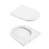 Унітаз підвісний Taurus Ultra Quiet 515×360×350 мм, White, з сидінням Slim Duroplast / Soft-close / Quick Release QTTAU26W49116 Qtap