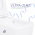 Унітаз підвісний Gemini Ultra Quiet 530х365х373 мм, White, з сидінням Slim Duroplast/ Soft-close/ Quick Release QT2533076EUQW Qtap