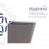 Унітаз підвісний Tern Ultra Quiet 520×345×325 мм, Stone grey, з сидінням Slim Duroplast / Soft-close / Quick Release QTTER26SG49000 Qtap