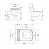 Унітаз підвісний Robin Rimless 490x370x360 мм, White, з сидінням Slim Duroplast/ Soft-close/ Quick Release QT1333046ENRW Qtap