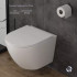 Унітаз підвісний Robin Rimless 490x370x360 мм, White, з сидінням Slim Duroplast/ Soft-close/ Quick Release QT1333046ENRW Qtap