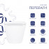 Унітаз підвісний Robin Rimless 490x370x360 мм, White, з сидінням Slim Duroplast/ Soft-close/ Quick Release QT1333046ENRW Qtap