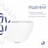 Унітаз підвісний Robin Rimless 490x370x360 мм, White, з сидінням Slim Duroplast/ Soft-close/ Quick Release QT1333046ENRW Qtap