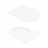 Унітаз підвісний Robin Rimless 490x370x360 мм, White, з сидінням Slim Duroplast/ Soft-close/ Quick Release QT1333046ENRW Qtap