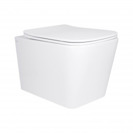 Унітаз підвісний Tern Ultra Quiet 525x345x360 мм, White, з сидінням Slim Duroplast/Soft-close/Quick Release QT17332303AW Qtap