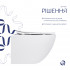 Унітаз підвісний Jay Ultra Quiet 520х360х320 мм, White, з сидінням Slim Duroplast/ Soft-close/ Release QT07335175W Qtap