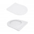 Унітаз підвісний Jay Ultra Quiet 520х360х320 мм, White, з сидінням Slim Duroplast/ Soft-close/ Release QT07335175W Qtap