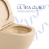 Унітаз підвісний Robin Ultra Quiet 520×365×340 мм, Beige, з сидінням Slim Duroplast / Soft-close / Quick Release QTROB26SB48997 Qtap
