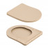 Унітаз підвісний Robin Ultra Quiet 520×365×340 мм, Beige, з сидінням Slim Duroplast / Soft-close / Quick Release QTROB26SB48997 Qtap