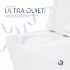 Унітаз підвісний Crow Ultra Quiet 520х360х290 мм, White, з сидінням Slim Duroplast/ Soft-close/ Quick Release QT05335172W Qtap