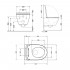 Унітаз підвісний Robin Ultra Quiet 520×365×340 мм, Stone grey, з сидінням Slim Duroplast / Soft-close / Quick Release QTROB26SG48996 Qtap