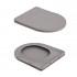 Унітаз підвісний Robin Ultra Quiet 520×365×340 мм, Stone grey, з сидінням Slim Duroplast / Soft-close / Quick Release QTROB26SG48996 Qtap