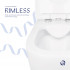 Унітаз підвісний Jay Rimless 520х360х320 мм, White, з сидінням Slim Duroplast/ Soft-close/ Quick Release QT07335176W Qtap