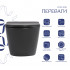Унітаз підвісний Robin Ultra Quiet 520×365×340 мм, Anthracite, з сидінням Slim Duroplast / Soft-close / Quick Release QTROB26AN48995 Qtap