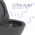 Унітаз підвісний Robin Ultra Quiet 520×365×340 мм, Anthracite, з сидінням Slim Duroplast / Soft-close / Quick Release QTROB26AN48995 Qtap