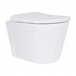 Унітаз підвісний Scorpio ML Ultra Quiet 490x365x325 мм, White, з сидінням Slim Duroplast/ Soft-close/ MagLock QTSCOML26W49622 Qtap