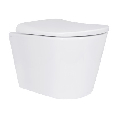 Унітаз підвісний Scorpio ML Ultra Quiet 490x365x325 мм, White, з сидінням Slim Duroplast/ Soft-close/ MagLock QTSCOML26W49622 Qtap Унітаз підвісний Scorpio ML Ultra Quiet 490x365x325 мм, White, з сидінням Slim Duroplast/ Soft-close/ MagLock QTSCOML26W49622 Qtap