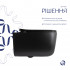 Унітаз підвісний Gemini Ultra Quiet 520×360×350 мм, Matt Black, з сидінням Slim Duroplast/ Soft-close/ Quick Release QTGEM28BLM50505 Qtap Унітаз підвісний Gemini Ultra Quiet 520×360×350 мм, Matt Black, з сидінням Slim Duroplast/ Soft-close/ Quick Release QTGEM28BLM50505 Qtap