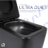 Унітаз підвісний Gemini Ultra Quiet 520×360×350 мм, Matt Black, з сидінням Slim Duroplast/ Soft-close/ Quick Release QTGEM28BLM50505 Qtap Унітаз підвісний Gemini Ultra Quiet 520×360×350 мм, Matt Black, з сидінням Slim Duroplast/ Soft-close/ Quick Release QTGEM28BLM50505 Qtap