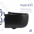 Унітаз підвісний Taurus Ultra Quiet 515×360×350 мм, Matt Black, з сидінням Slim Duroplast / Soft-close / Quick Release QTTAU28BLM50504 Qtap Унітаз підвісний Taurus Ultra Quiet 515×360×350 мм, Matt Black, з сидінням Slim Duroplast / Soft-close / Quick Release QTTAU28BLM50504 Qtap