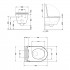 Унітаз підвісний Robin Ultra Quiet 490x365x325 мм, White, з сидінням Slim Duroplast/ Soft-close/ Quick Release QT13332381АSW Qtap