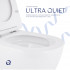 Унітаз підвісний Robin Ultra Quiet 490x365x325 мм, White, з сидінням Slim Duroplast/ Soft-close/ Quick Release QT13332381АSW Qtap