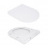 Унітаз підвісний Robin Ultra Quiet 490x365x325 мм, White, з сидінням Slim Duroplast/ Soft-close/ Quick Release QT13332381АSW Qtap