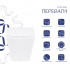 Унітаз підвісний Tern Rimless 490x340x350 мм, White, з сидінням Slim Duroplast/ Soft-close/ Quick Release QT1733052ERW Qtap